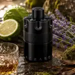 Fragrance bottle with citrus and herbs
